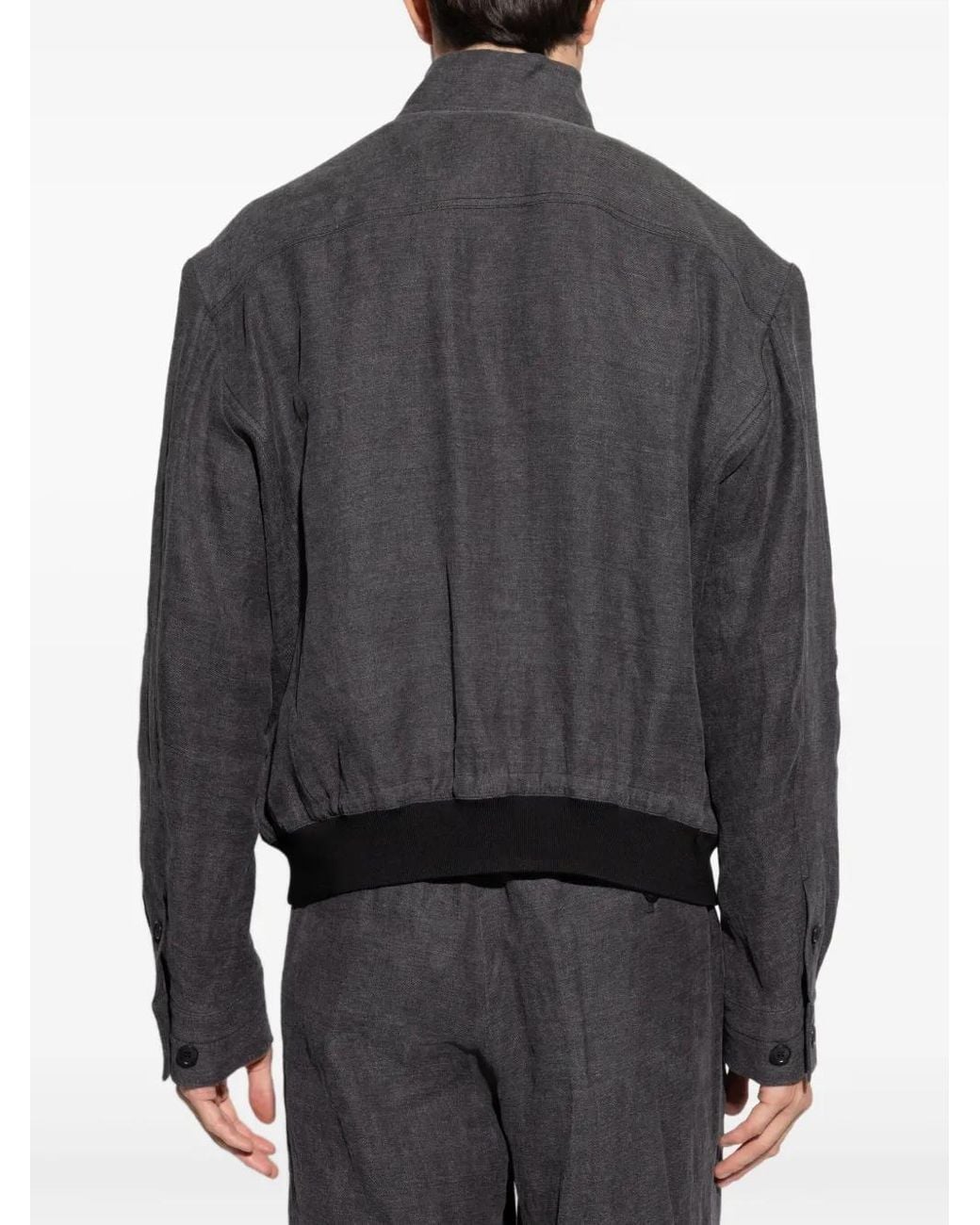 Giorgio Armani Button-Up Jack in het Gray voor heren