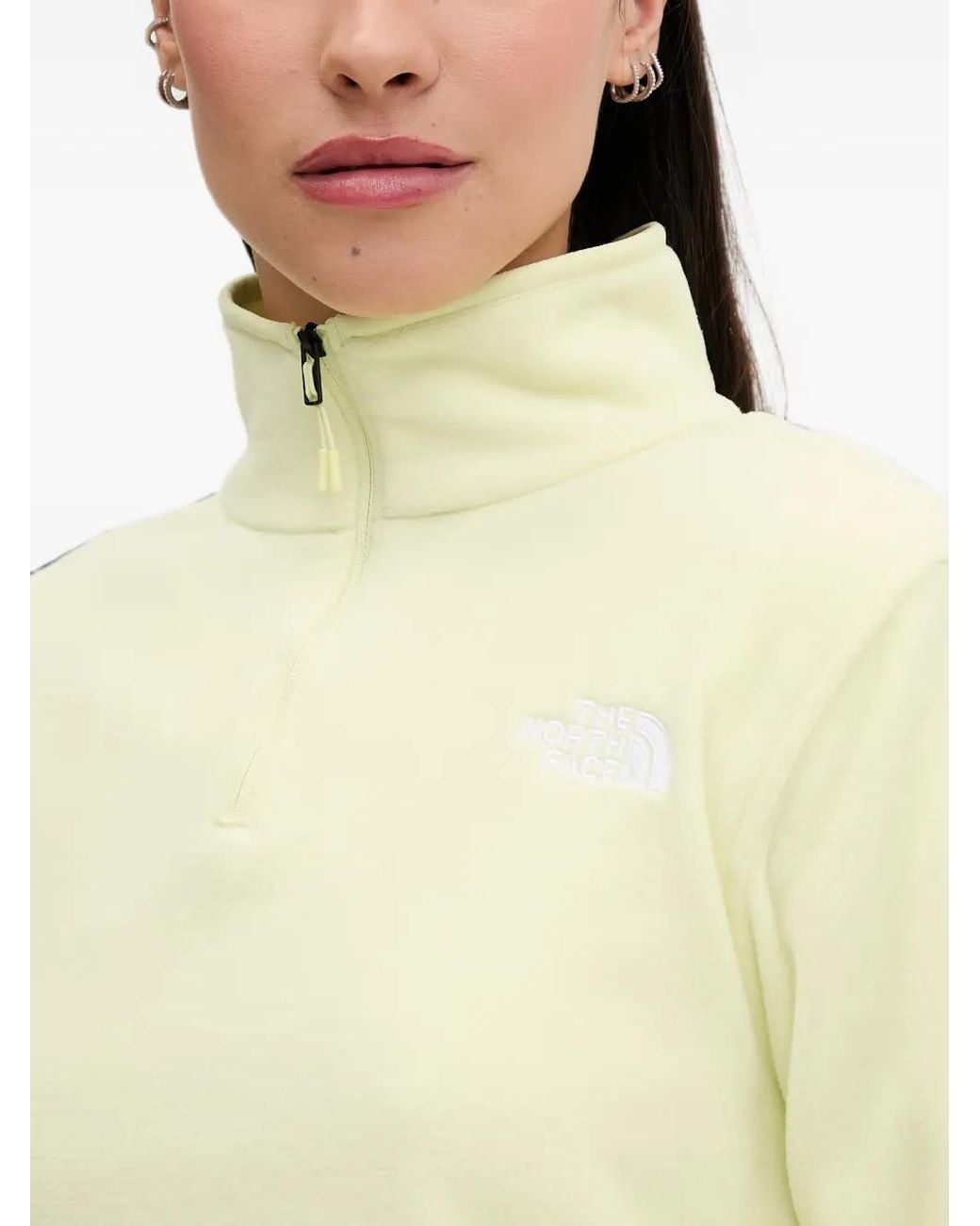 The North Face Natural Glacier Fleece Quarter-Zip Sweatshirt