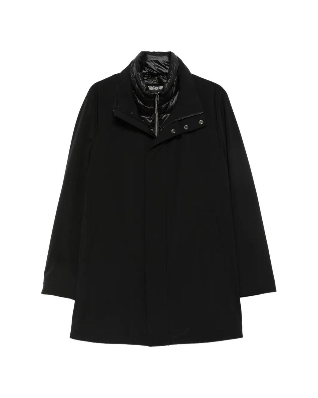 Abrigo Con Cuello Alto Montecore de hombre de color Black