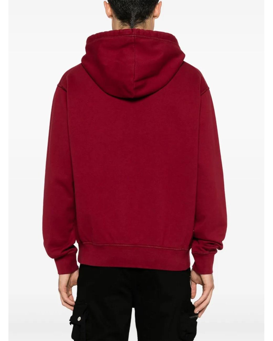 DSquared² Red Cool Fit Logo-Print Hoodie for men
