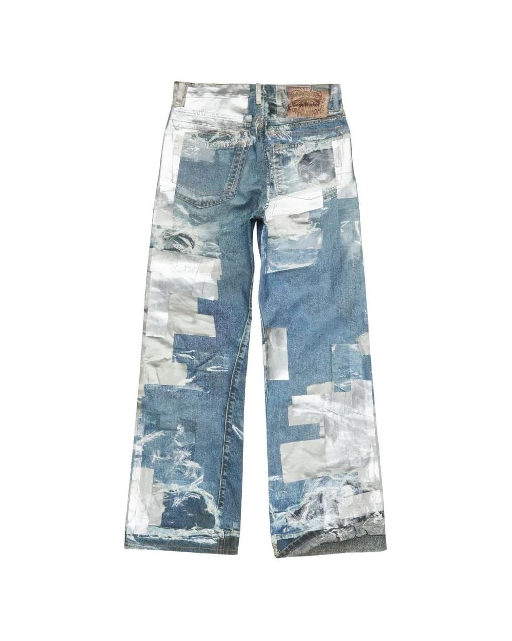 Vaqueros Rasgados Con Diseño Patchwork Acne de hombre de color Blue