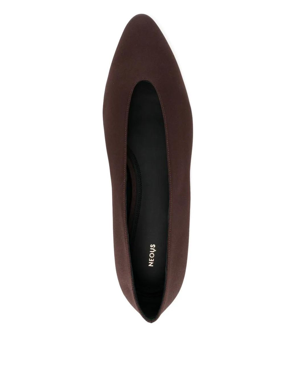 Neous Brown 5Mm Beid Flat Pumps