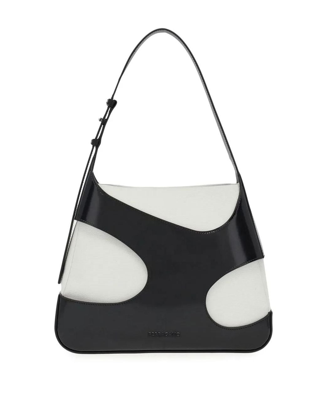 Ferragamo Black ‘Cut Out Medium’ Shoulder Bag