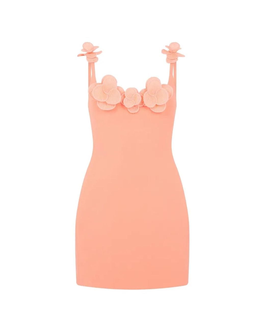 David Koma Pink Floral Detail Mini Dress