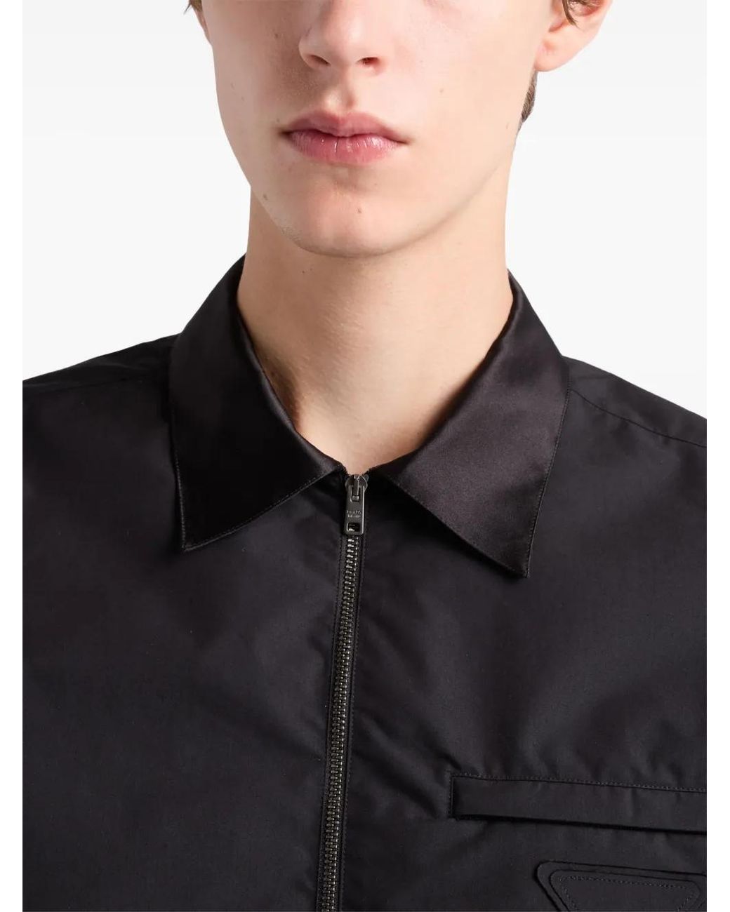 Prada Black Technical Cotton Shirt for men
