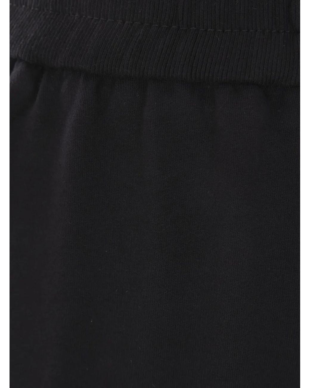 Brunello Cucinelli Blue Stretch Cotton Lightweight French Terry Track Trousers With Monili