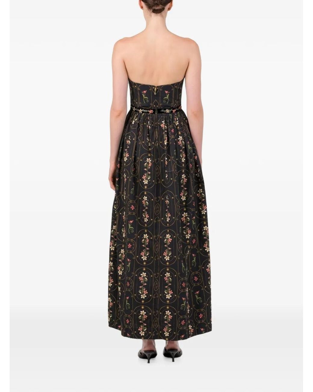 Agua Bendita Black Lienzo Noche Maxi Dress