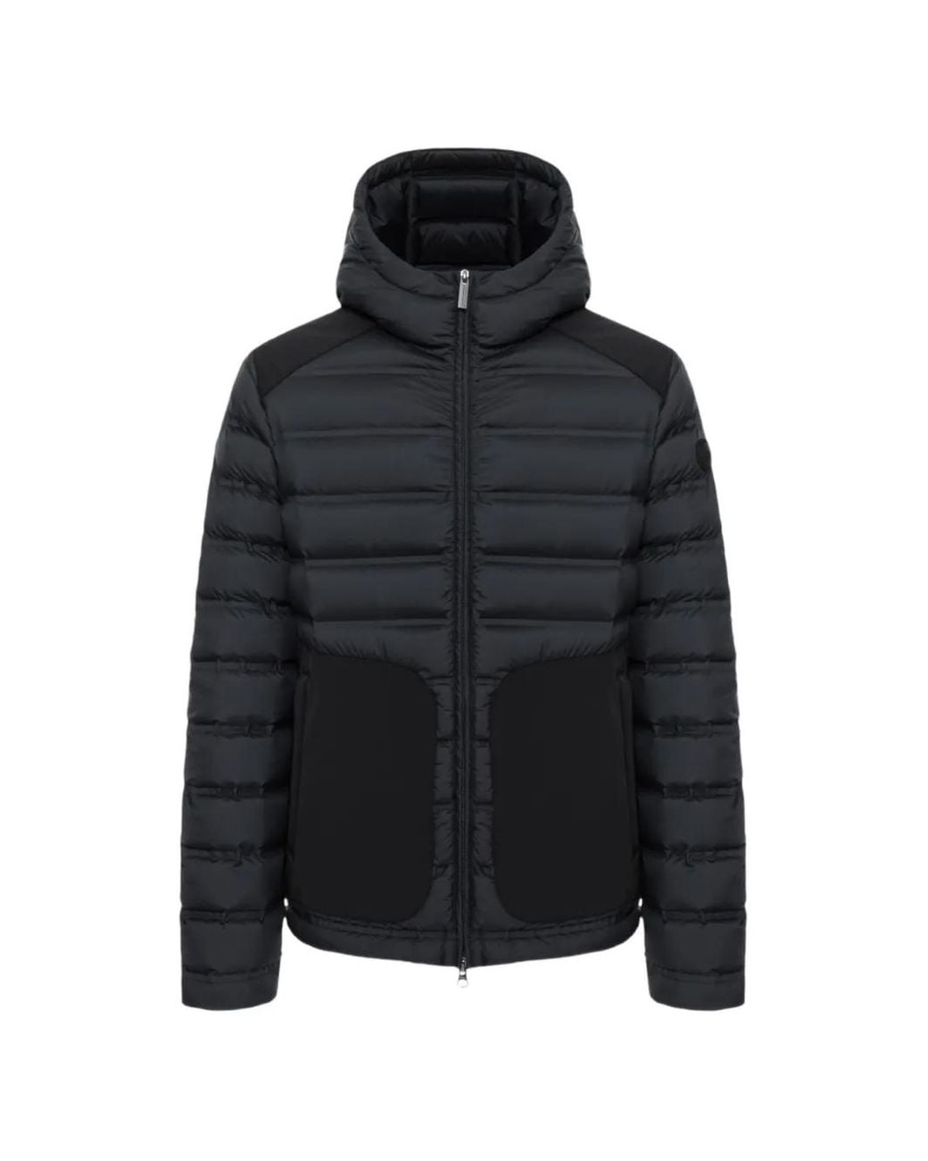 Colmar Black Quilted Hooded Jacket for men