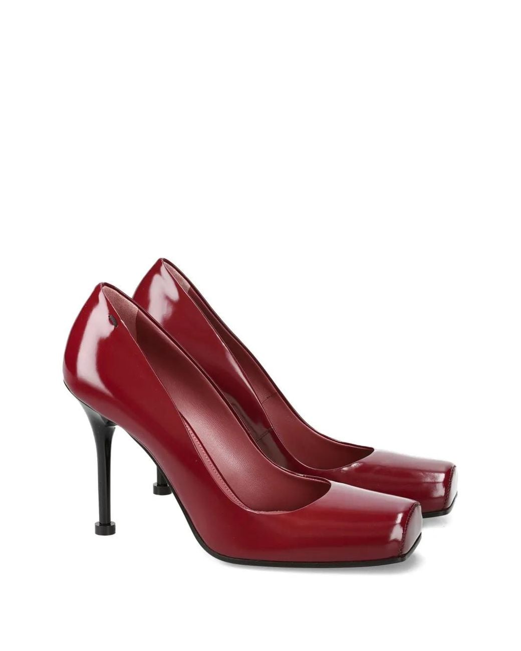 Premiata Pink Square-Toe Heeled Pumps