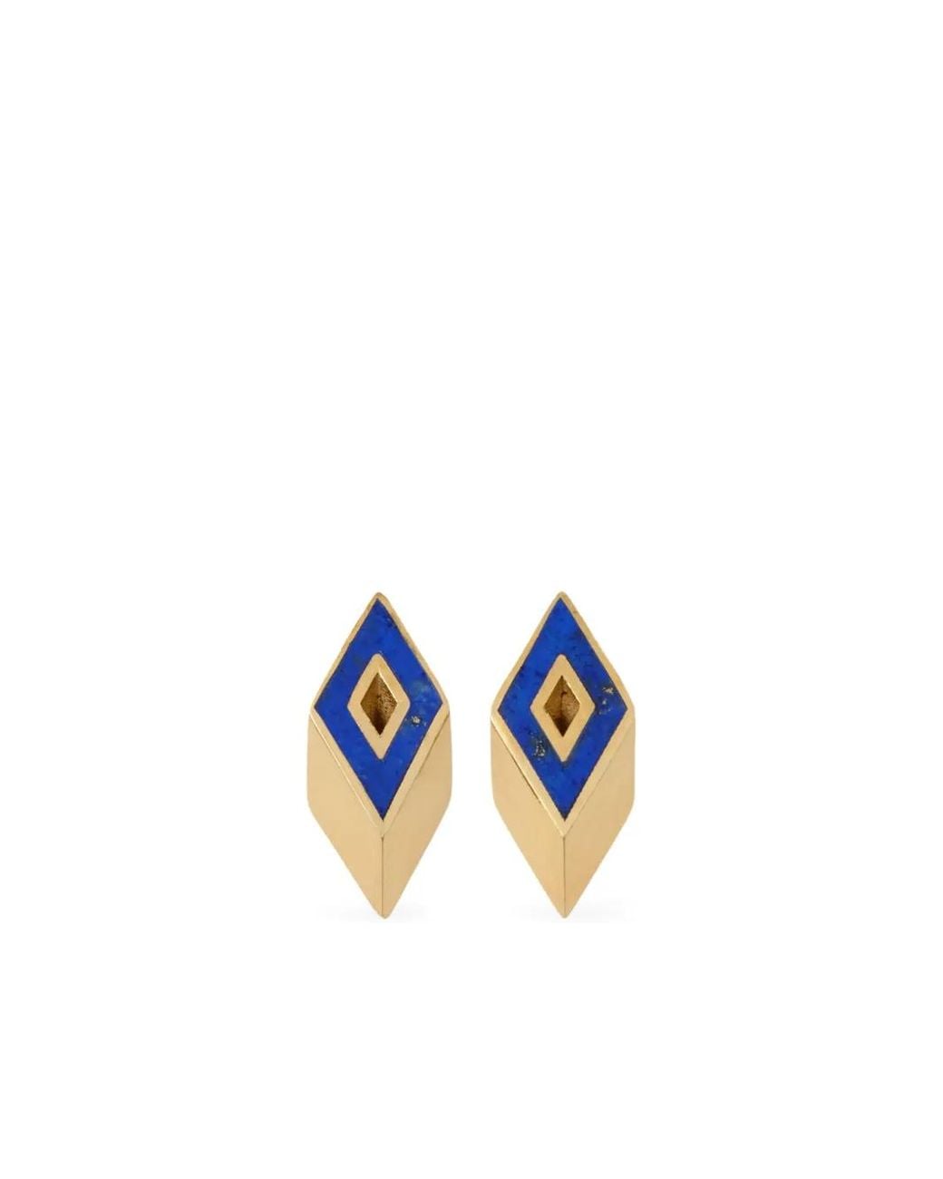 Burberry Blue Lapis Hollow Stud Earrings