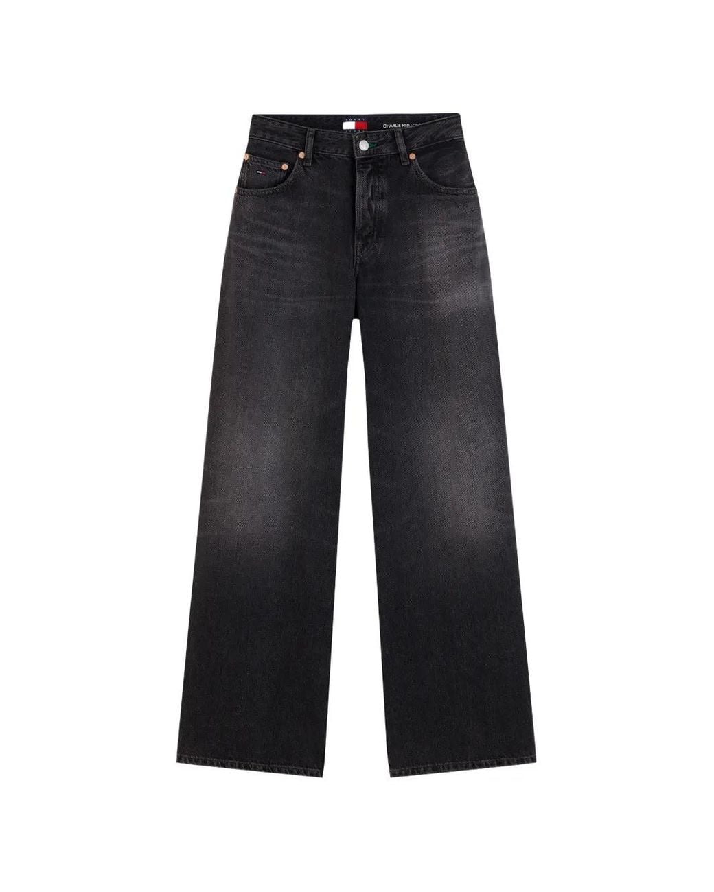 Tommy Hilfiger Blue Charlie Faded Wide-Leg Jeans