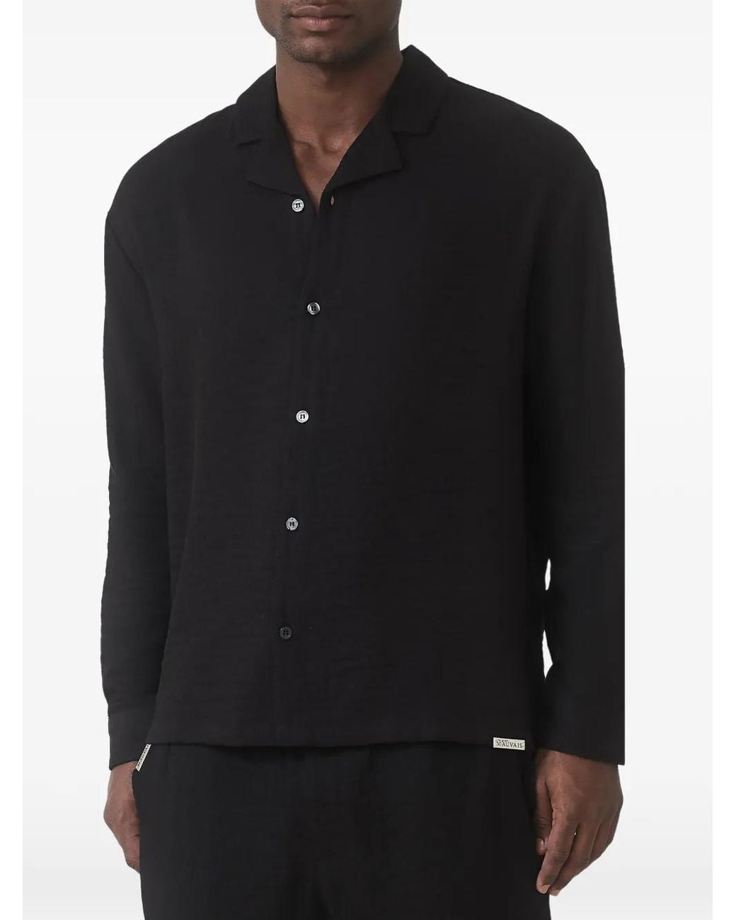 Mauvais Black Chemise À Manches Longues for men