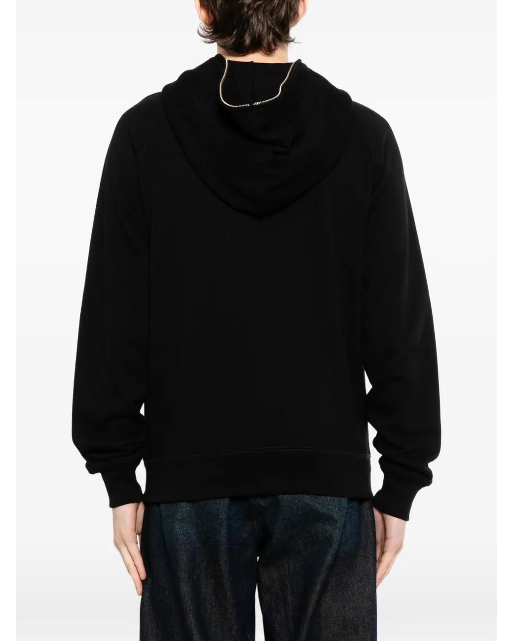 BBCICECREAM Black Arch Zipped Hoodie for men
