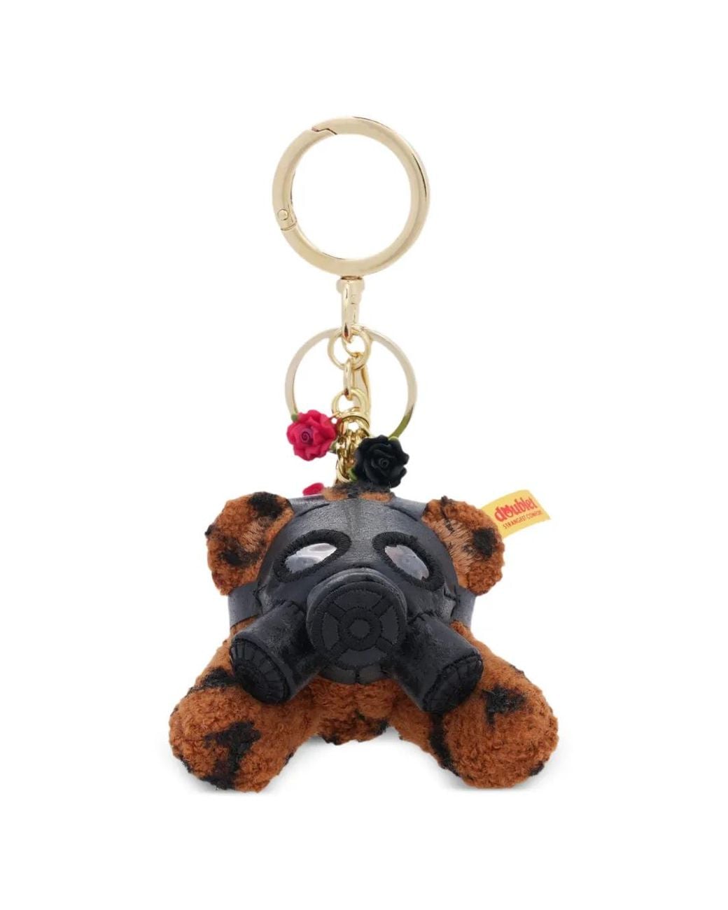 Doublet White Gas Mask Bear Keyring for men