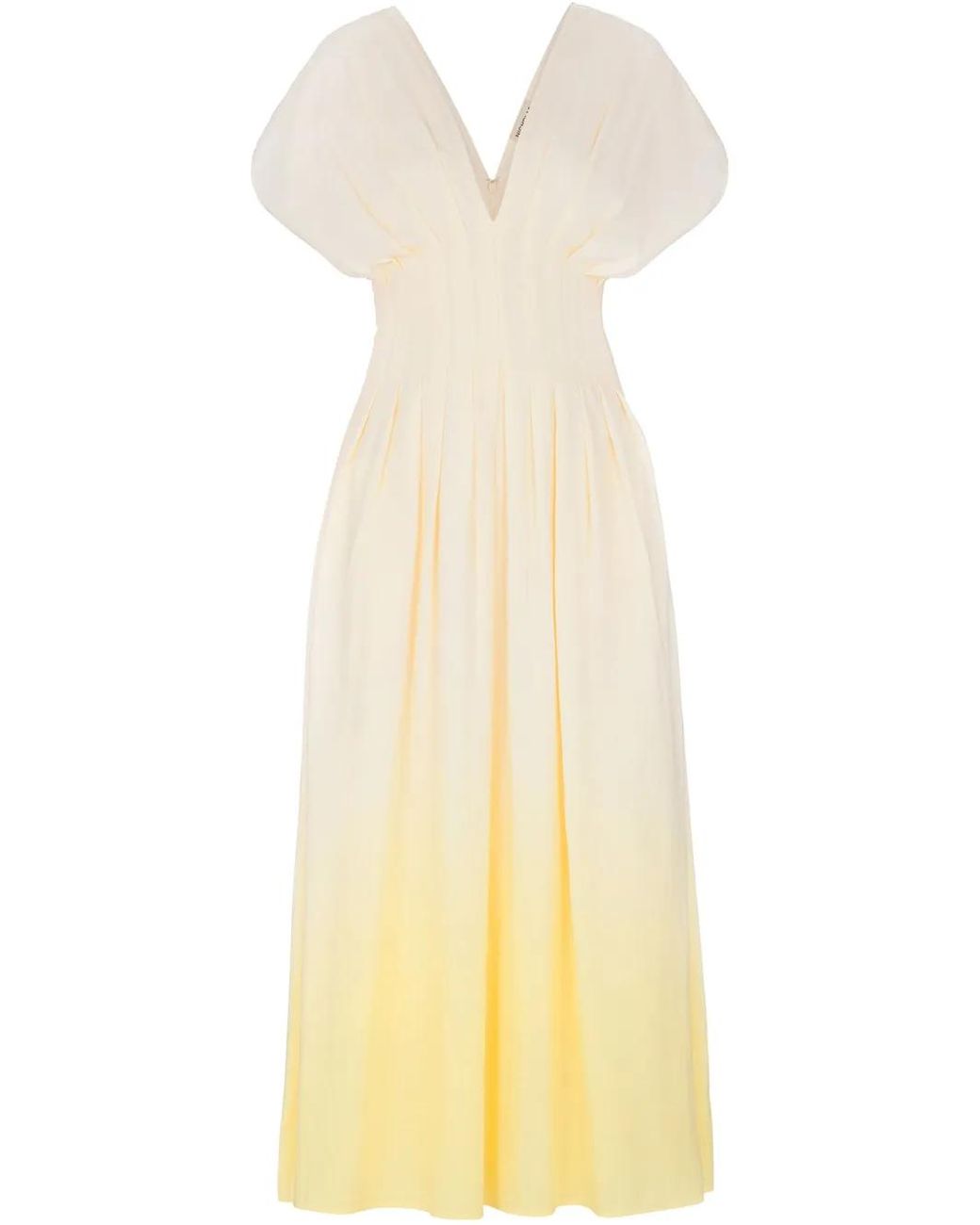 Nicholas Yellow Sonya Midi Dress