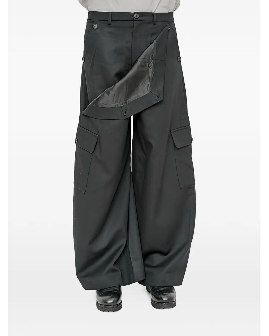 Egonlab Gray Duffle Cargo Pants for men
