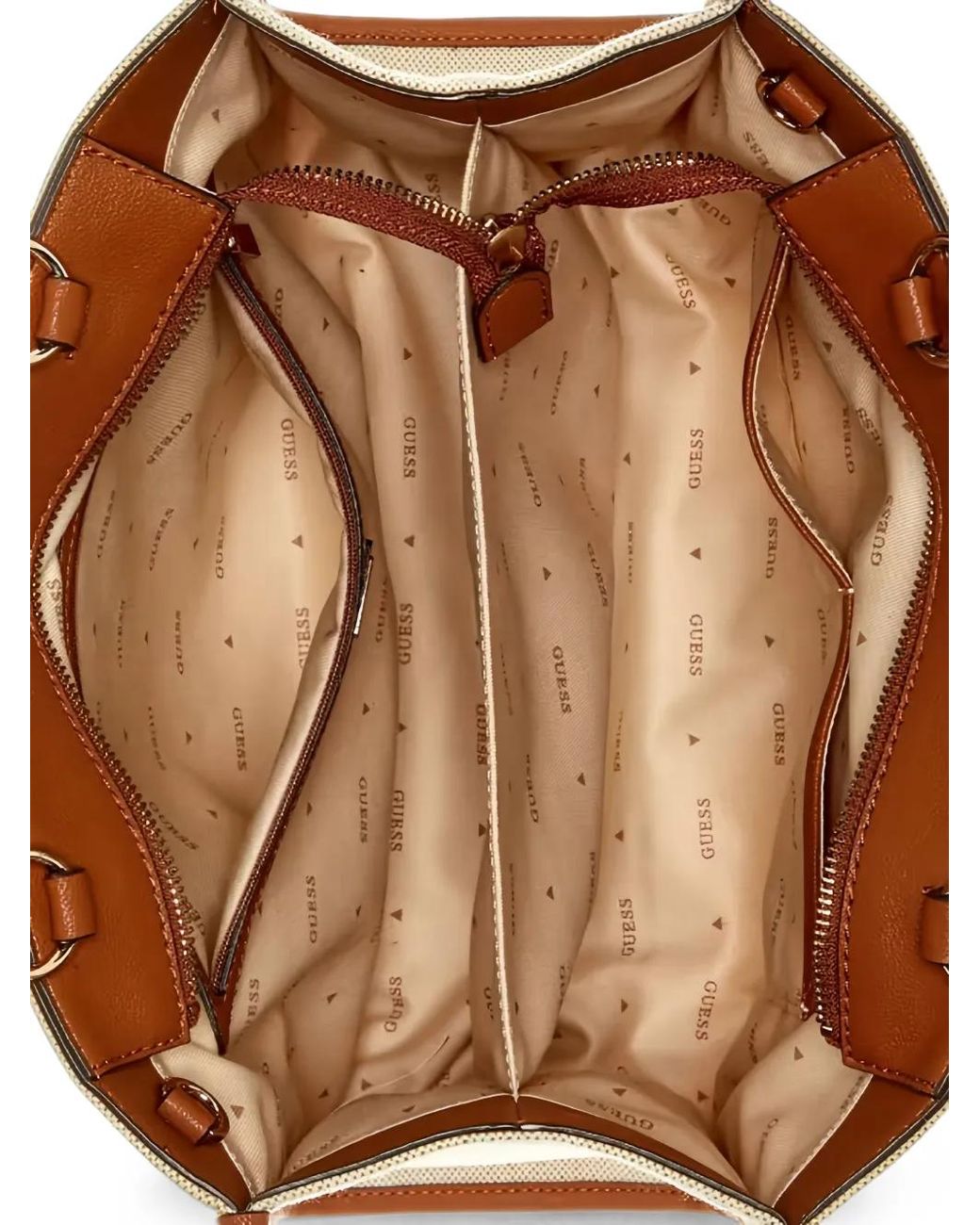 Guess Natural Kerima Bamboo-Handle Tote Bag