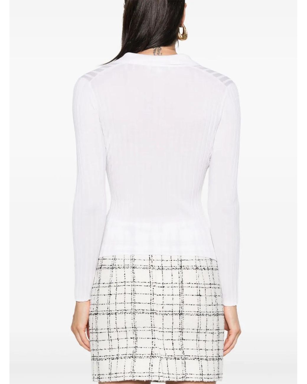 Vince White Snap Polo Sweater