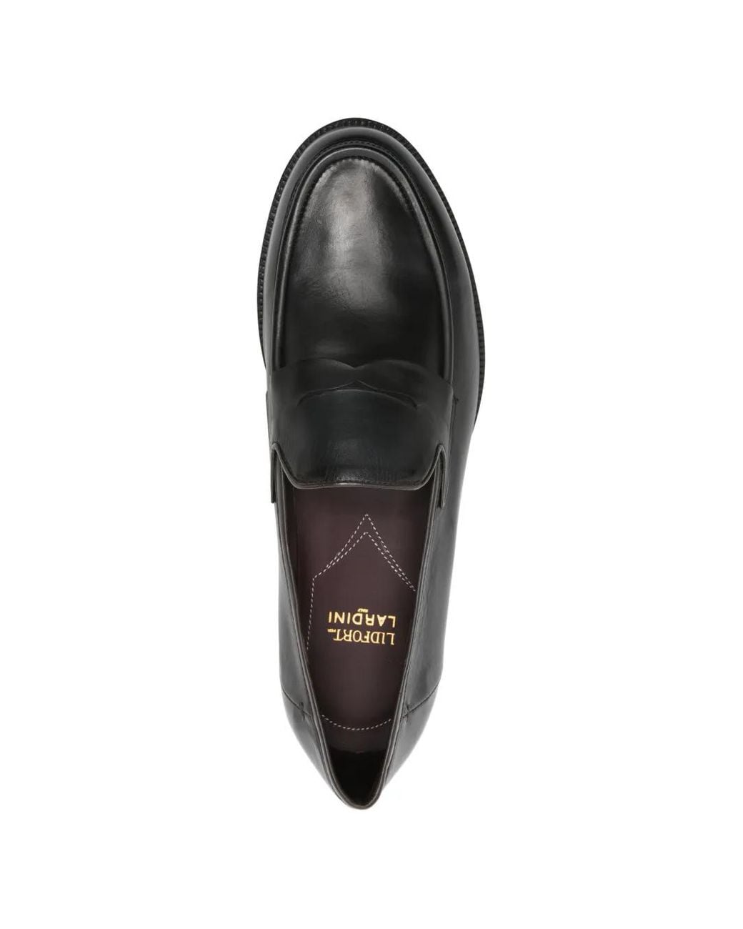 Lardini Gray Leather Flat Loafers for men