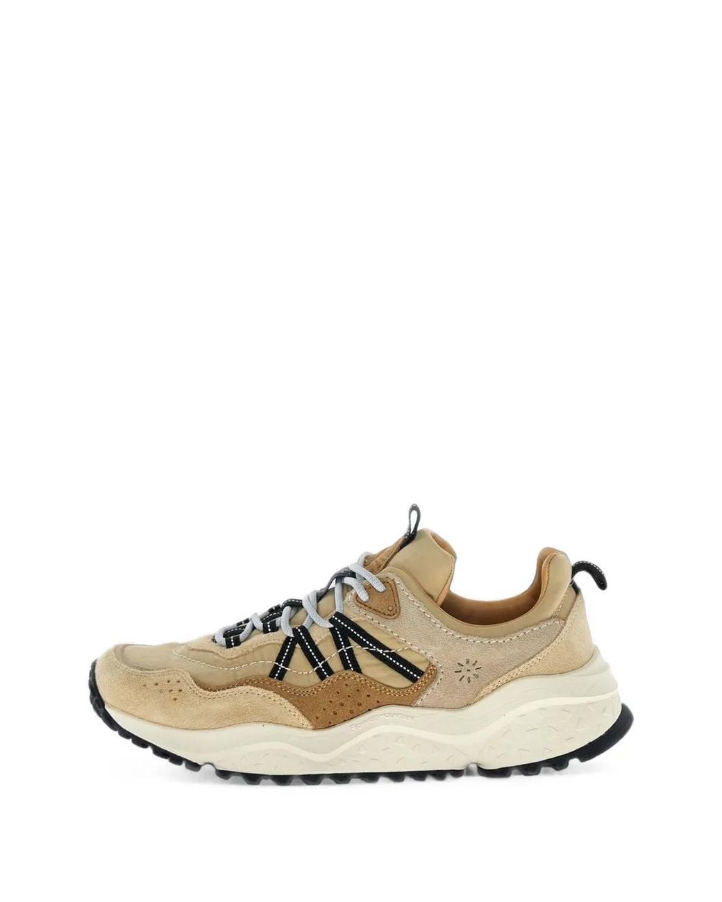 Flower Mountain White Sanchia Uni Panelled Sneakers for men
