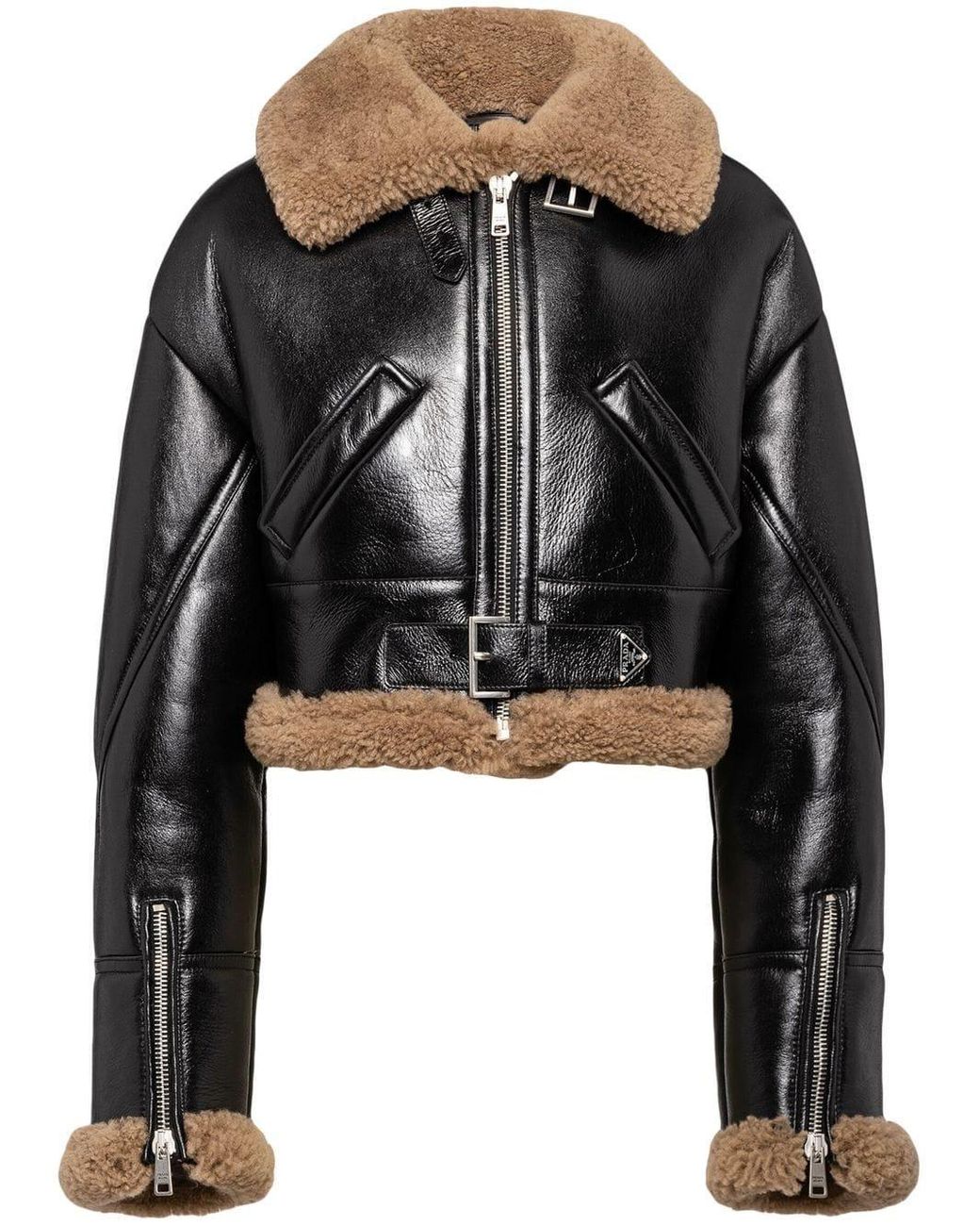 Prada shearling discount jacket