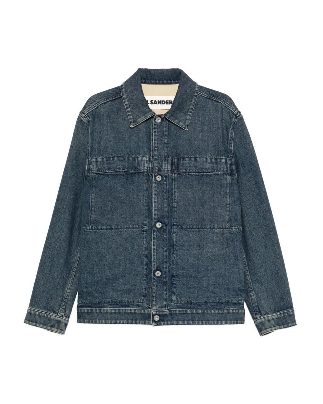 Chaqueta Vaquera Con Bolsillos Y Botones Jil Sander de hombre de color Blue