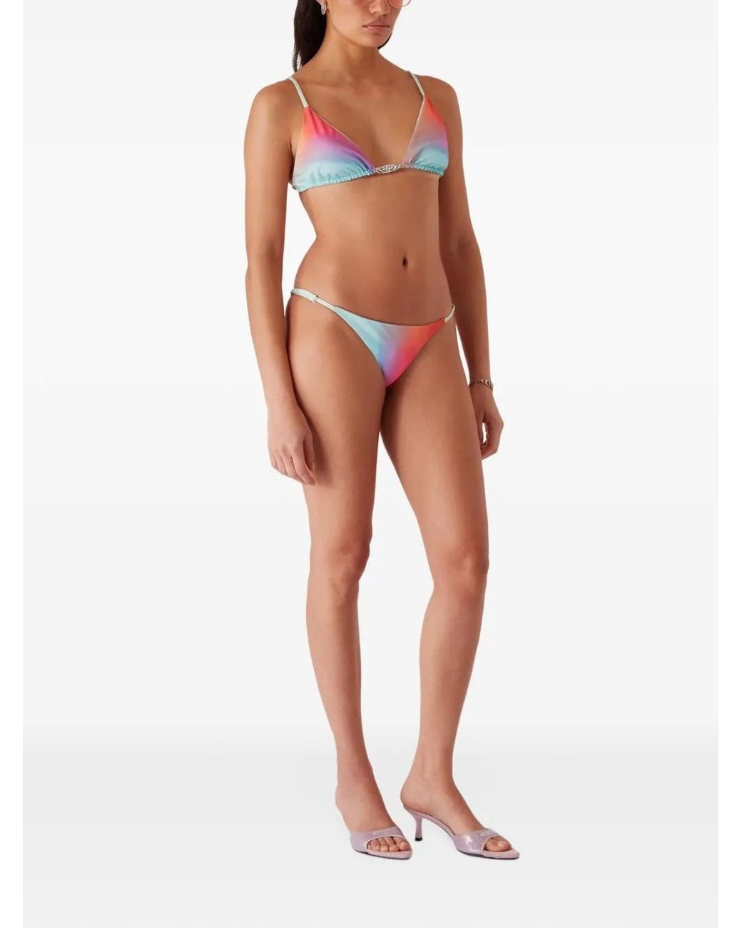 Casablanca Blue Glass Gradient Bikini Top