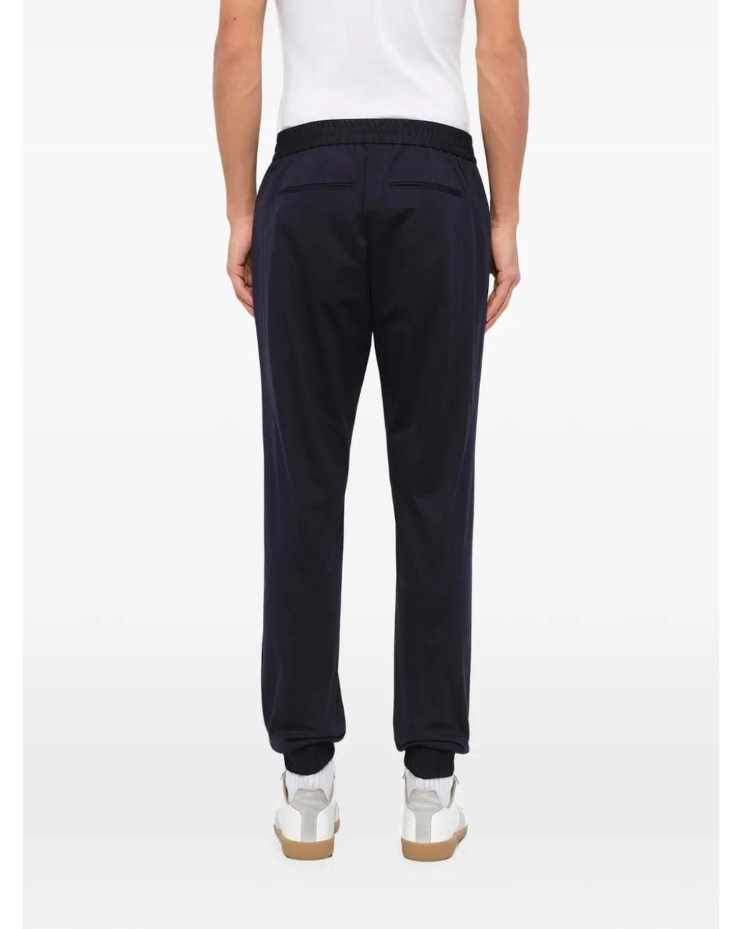Juun.J Blue Pleated-Detail Track Pants for men