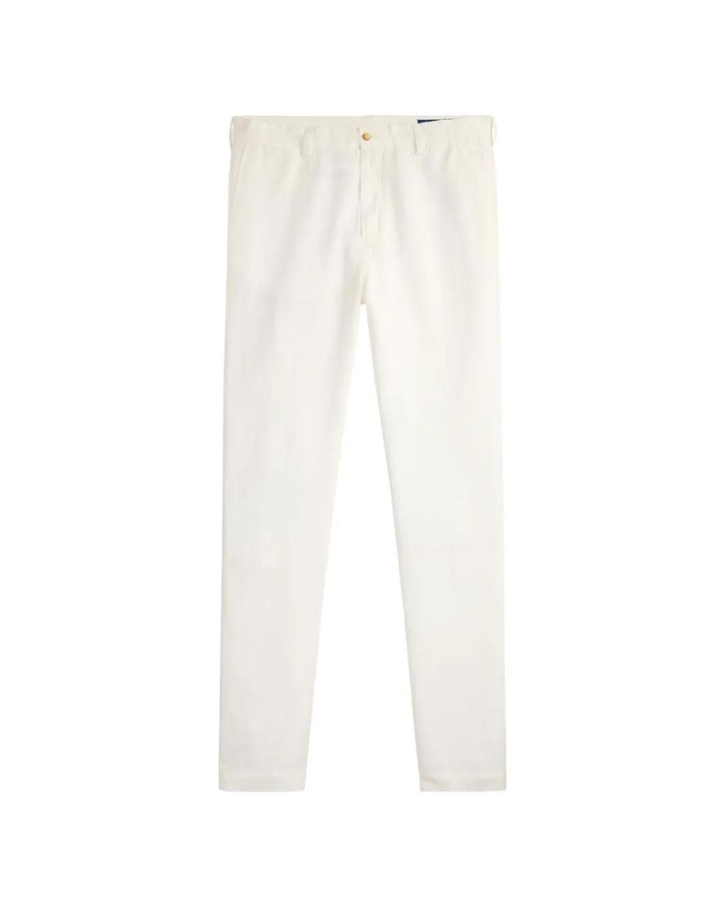 Polo Ralph Lauren White Flat-Front Bedford Trousers for men