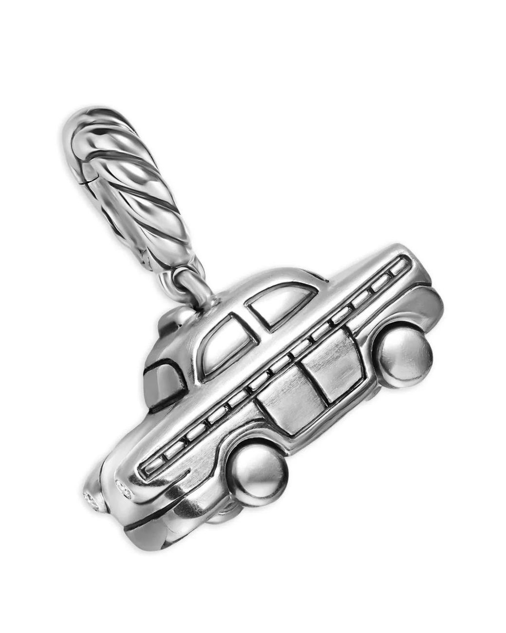 David Yurman White Petite Taxi Amulet