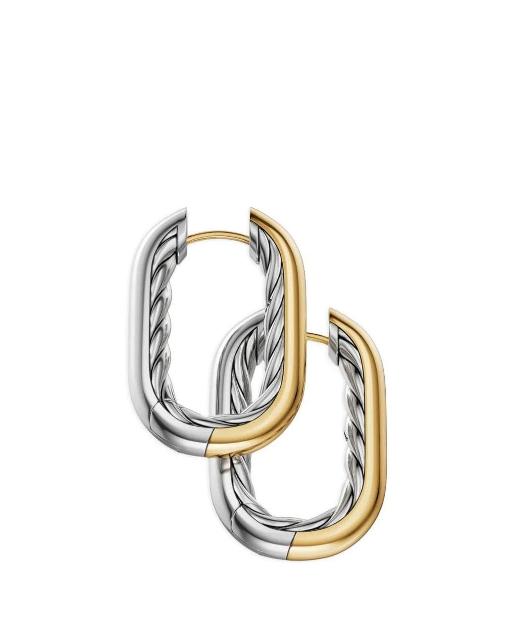 David Yurman Metallic Dy Madison Smooth Hoop Earrings