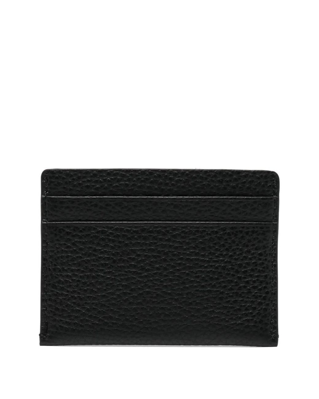Agnes B. Black Leather Cardholder