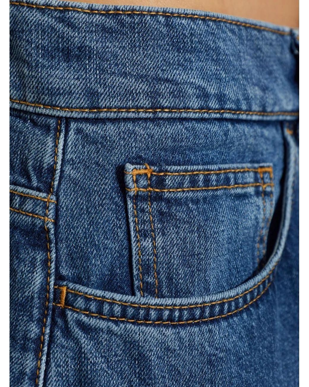 Palm Angels Blue Straight-Leg Jeans for men