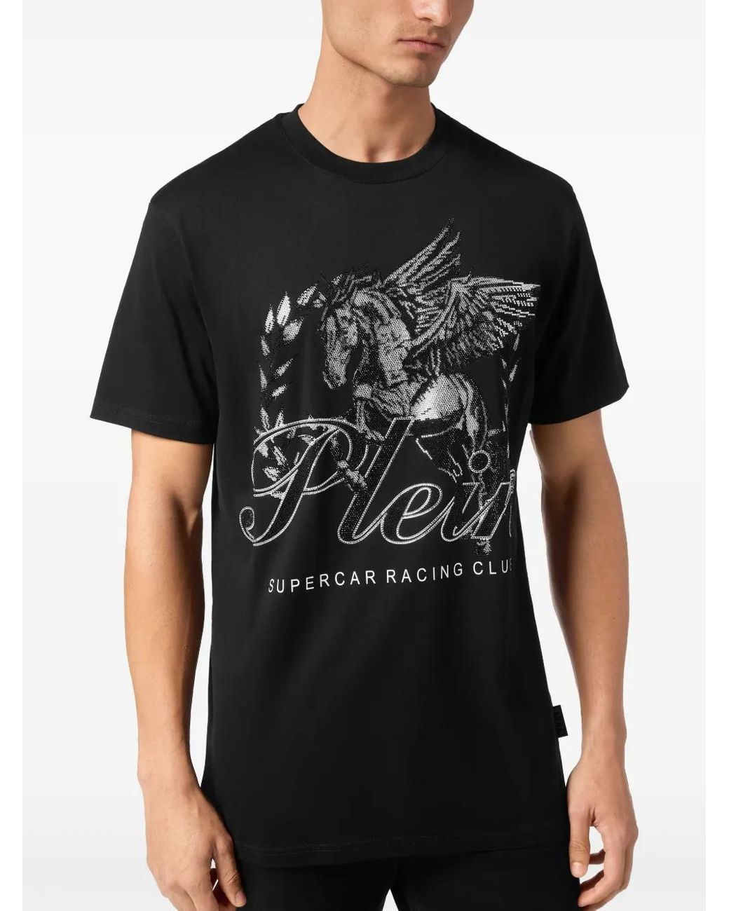 Philipp Plein Black Racing Club T-Shirt for men