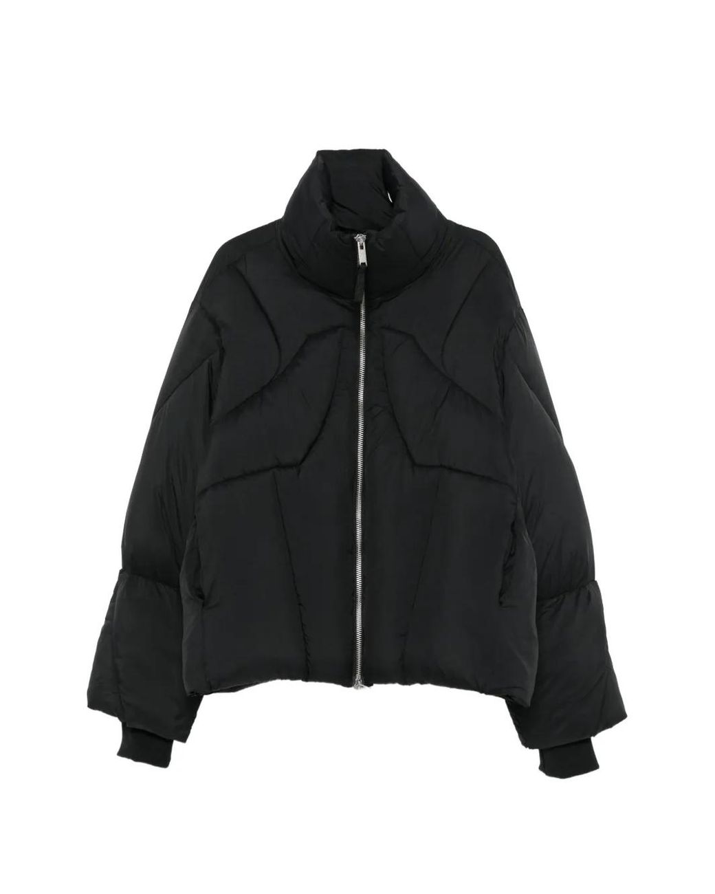 Thom Krom Black Quilted High-Neck Jacket for men