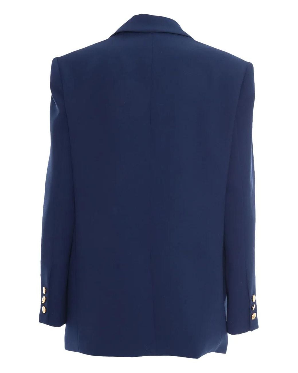Elisabetta Franchi Blue Button-Closure Blazer