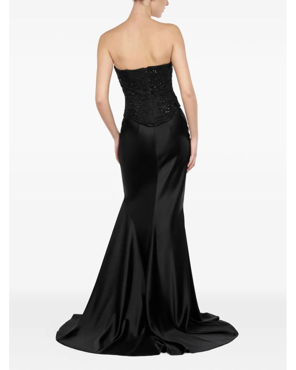 ALEXIA & ANTONIA Black Bias-Cut Maxi Skirt