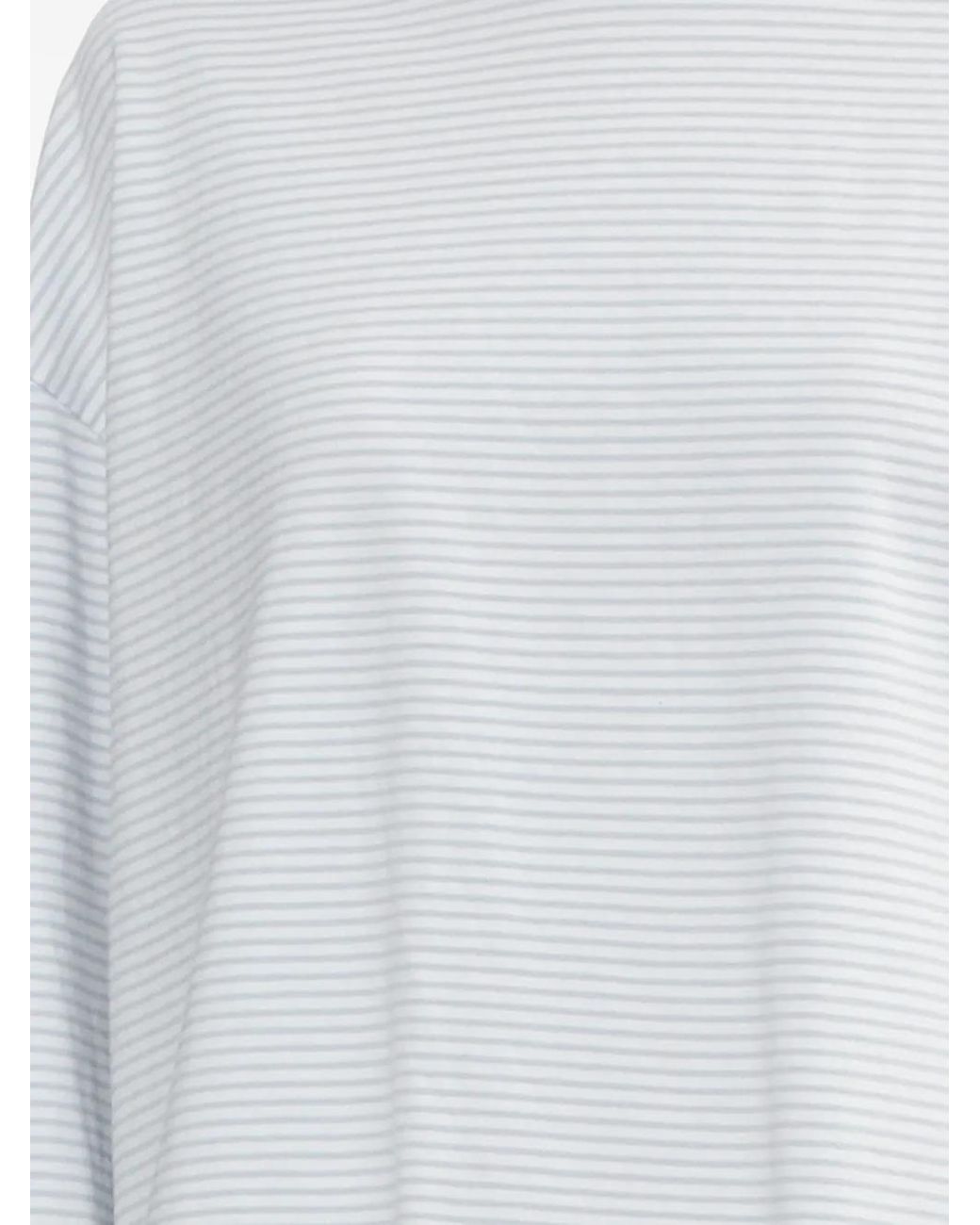 Rag & Bone White Striped Long-Sleeve Top