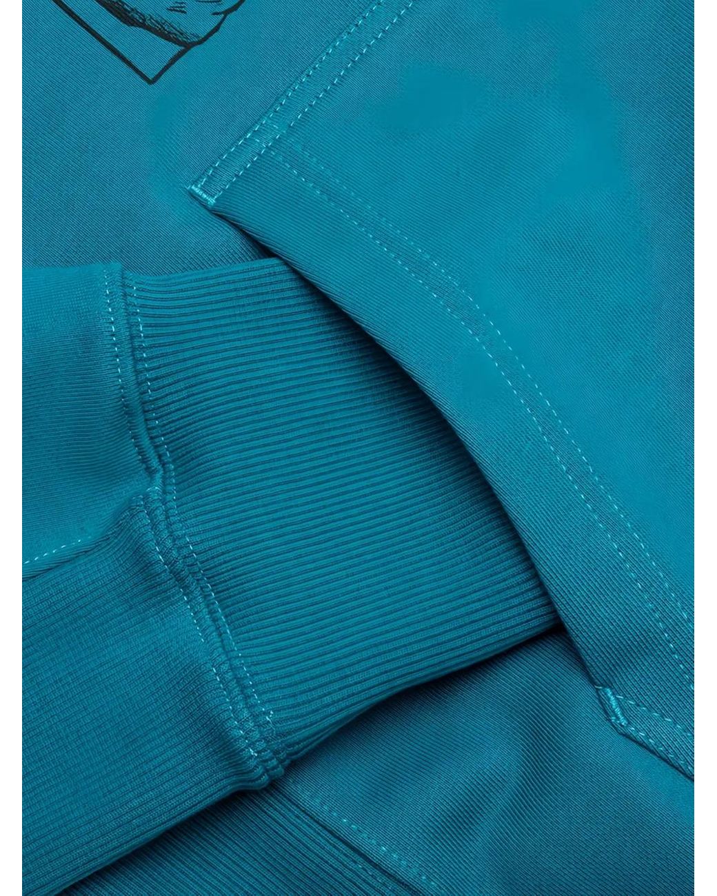 Helmut Lang Blue Cowboy-Print Hoodie for men