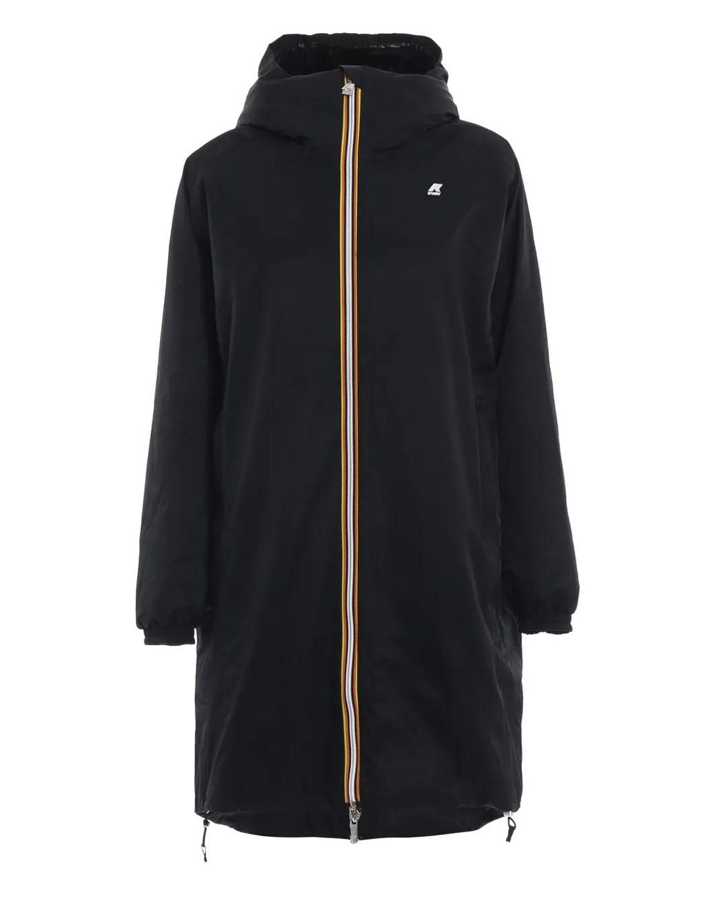 K-Way Blue Hooded Zipped Parka