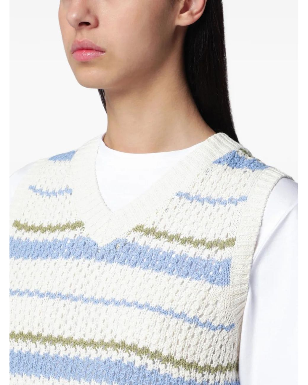 Pull Maille Épaisse À Rayures DUNST en coloris Gray
