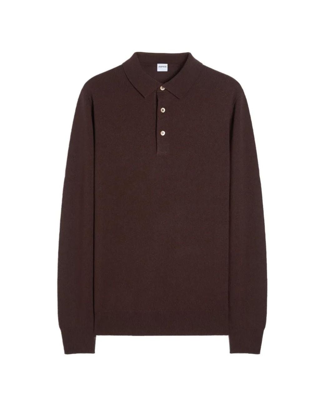 Aspesi Langärmeliger Pullover in Brown für Herren