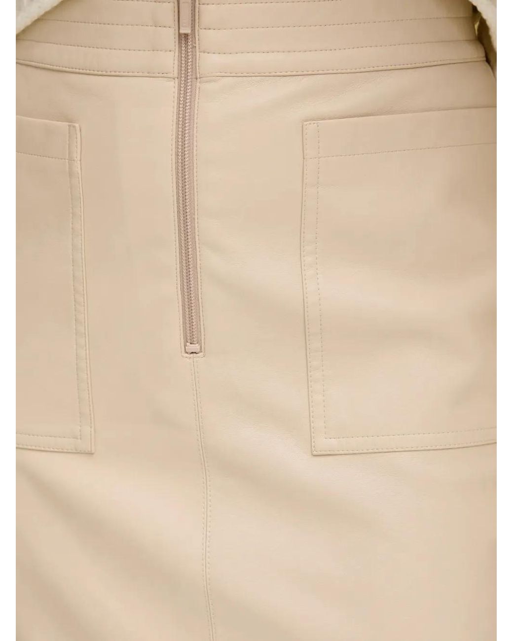 MARC AUREL Natural Zip Pocket Skirt