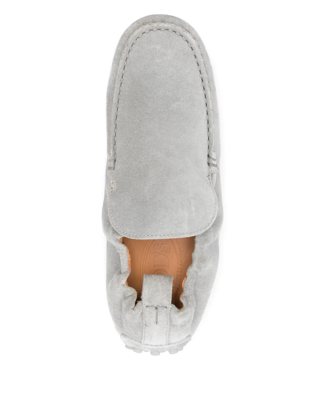 Tod's White Light Calfskin Loafers