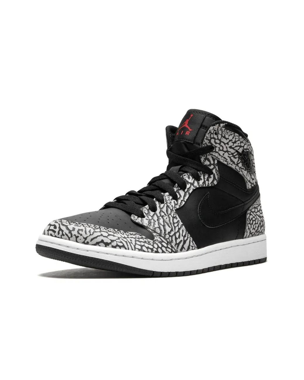 Nike Black Air 1 Retro High 'elephant Print' Shoes - Size 13 for men