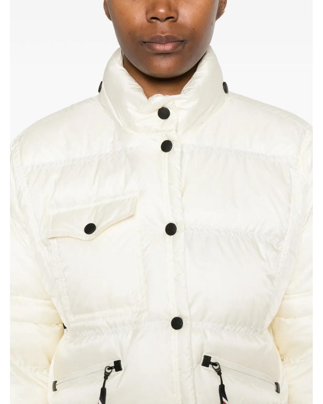 Moncler White Mauduits Short Down Jacket