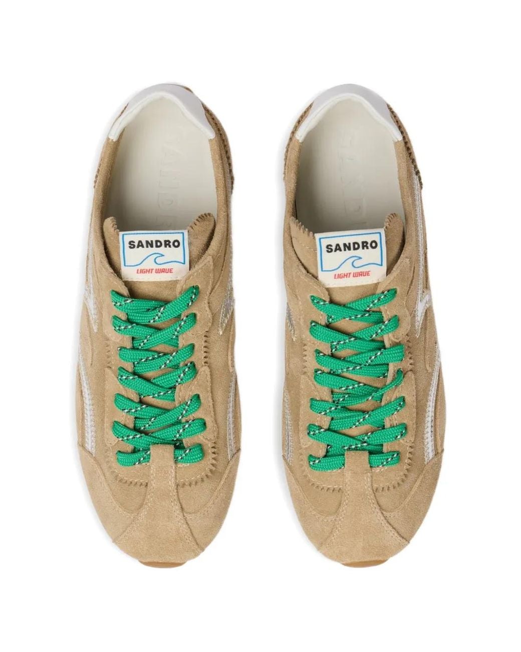 Sandro Brown Light Wave Sneakers