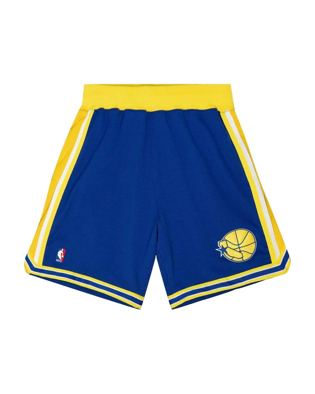 Mitchell & Ness Blue Nba Warriors 1995-96 Basketball Shorts for men