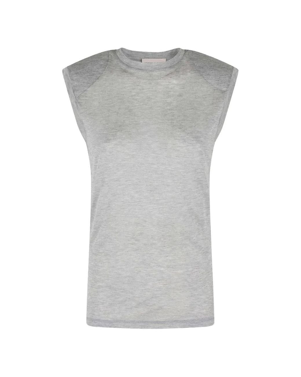 Semicouture Gray Marisol Tank Top