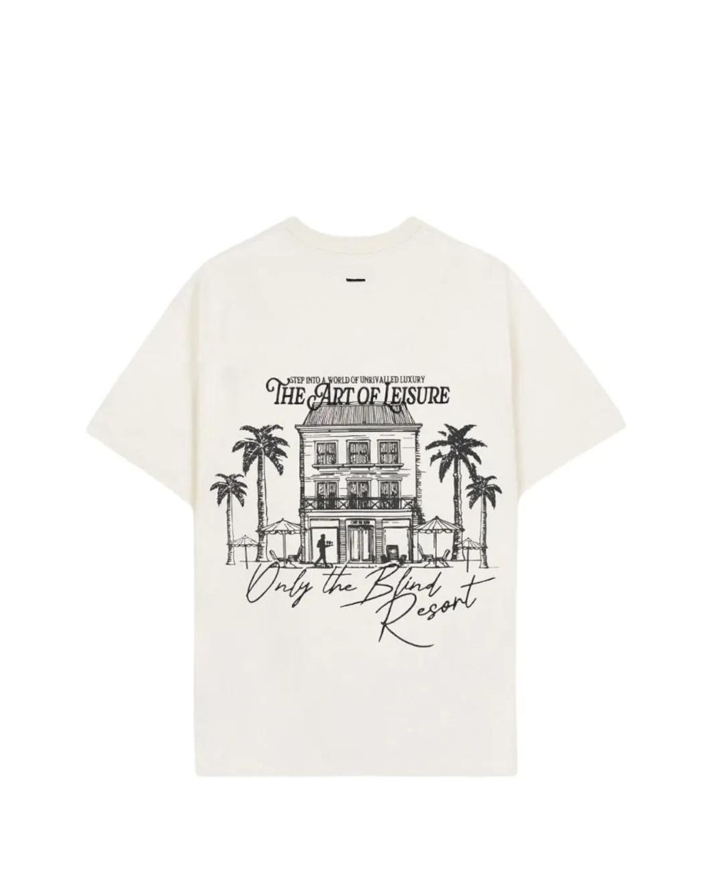 Only the Blind White Graphic-Print T-Shirt for men